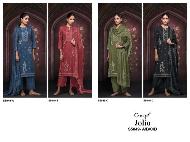 Ganga jolie 5049 miraan cotton dress material wholesale